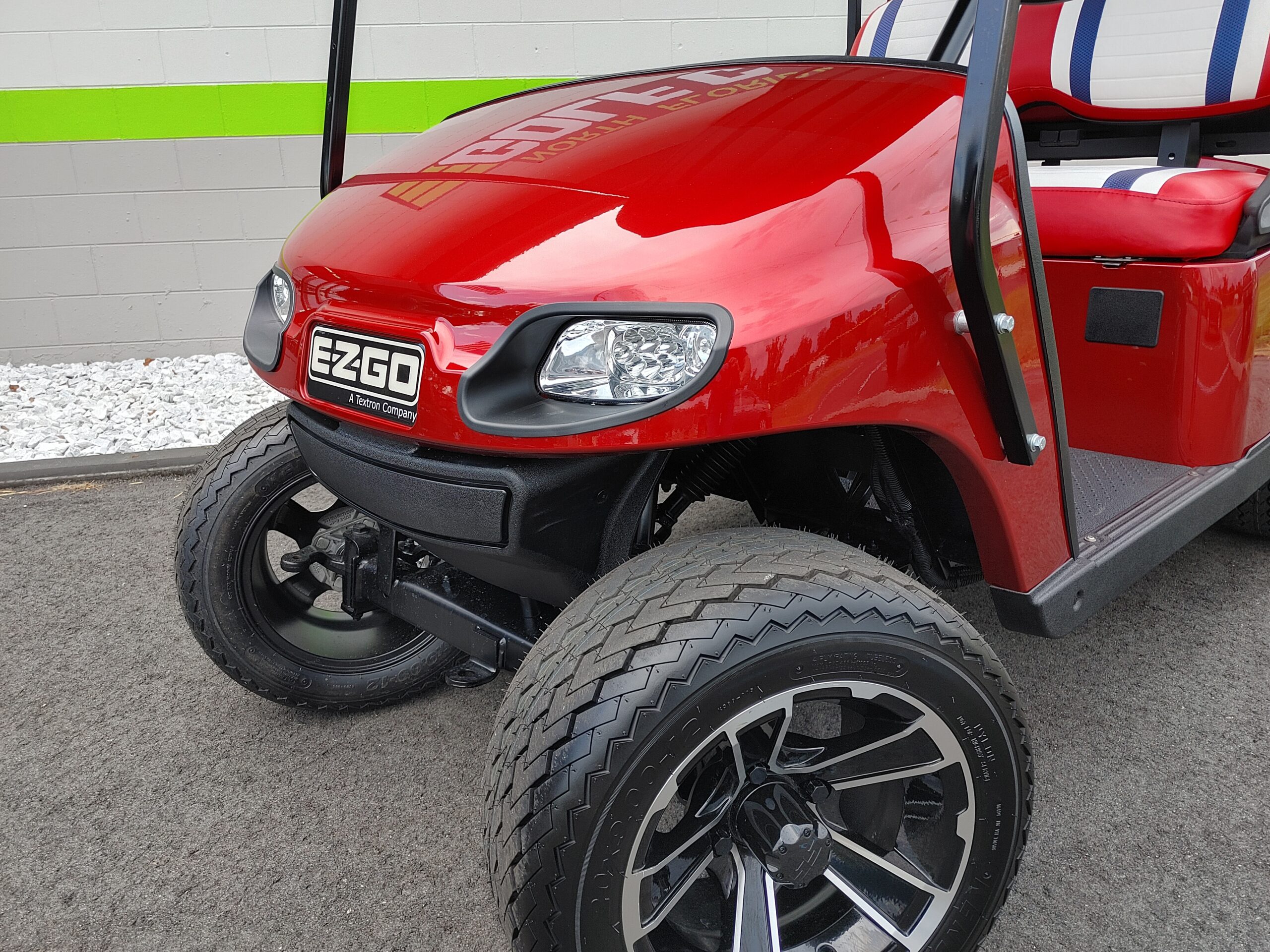 2021 EZGO TXT GAS CUSTOM - RED - Image 2
