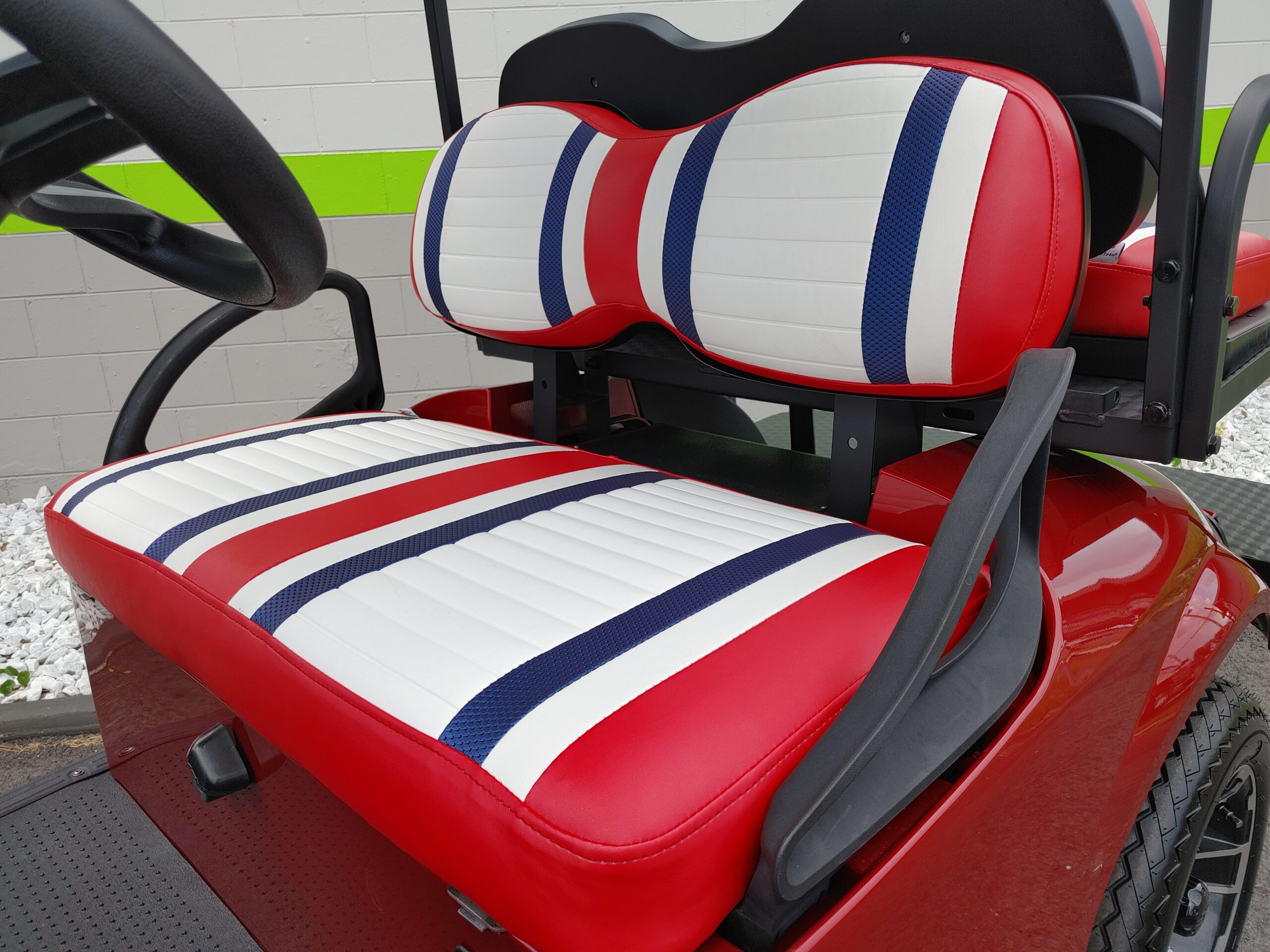 2021 EZGO TXT GAS CUSTOM - RED - Image 6